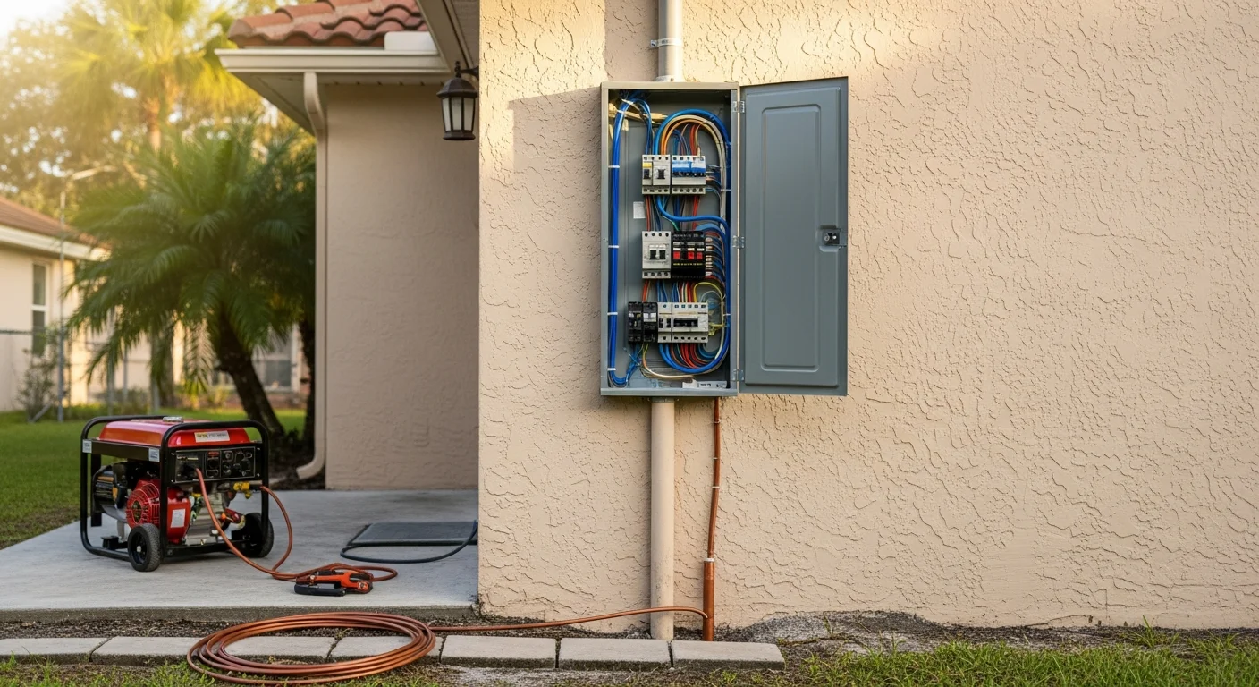 Electrical panel upgrade installation in residential home